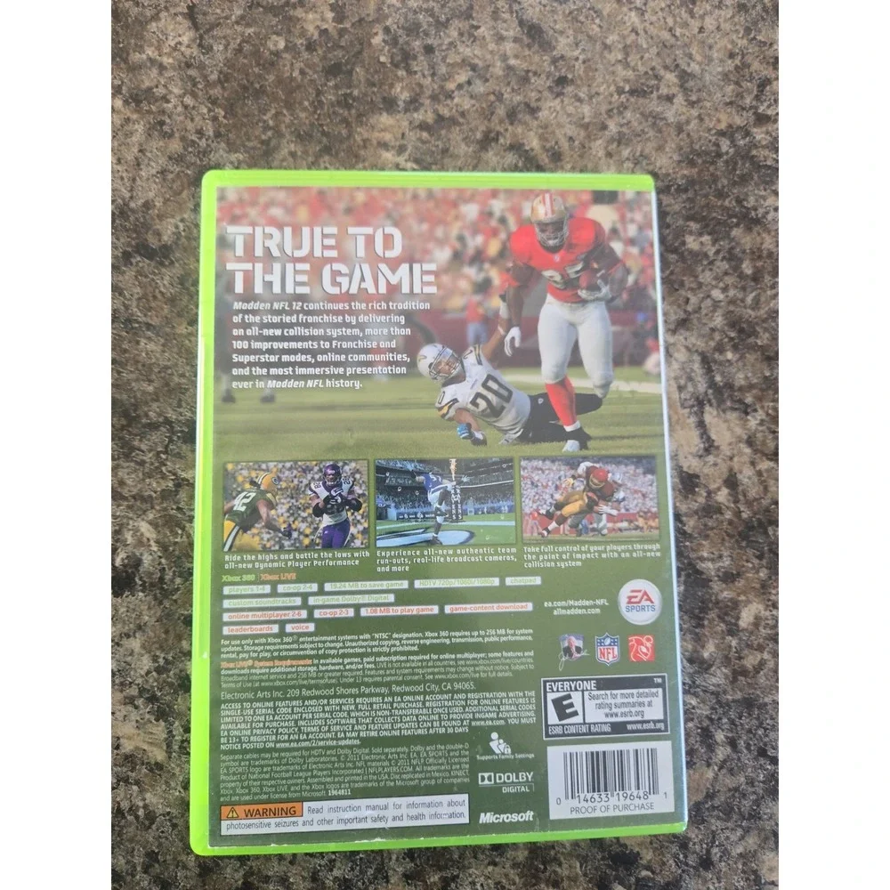 Xbox 360: Madden NFL 12 - Microsoft Xbox 360
